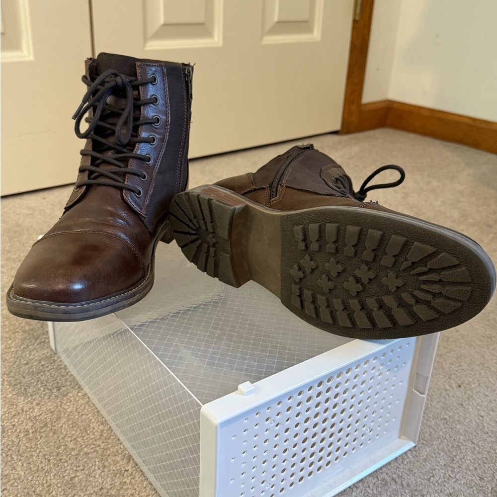 Men's Sonoma Dark Brown Lace-Up Boots